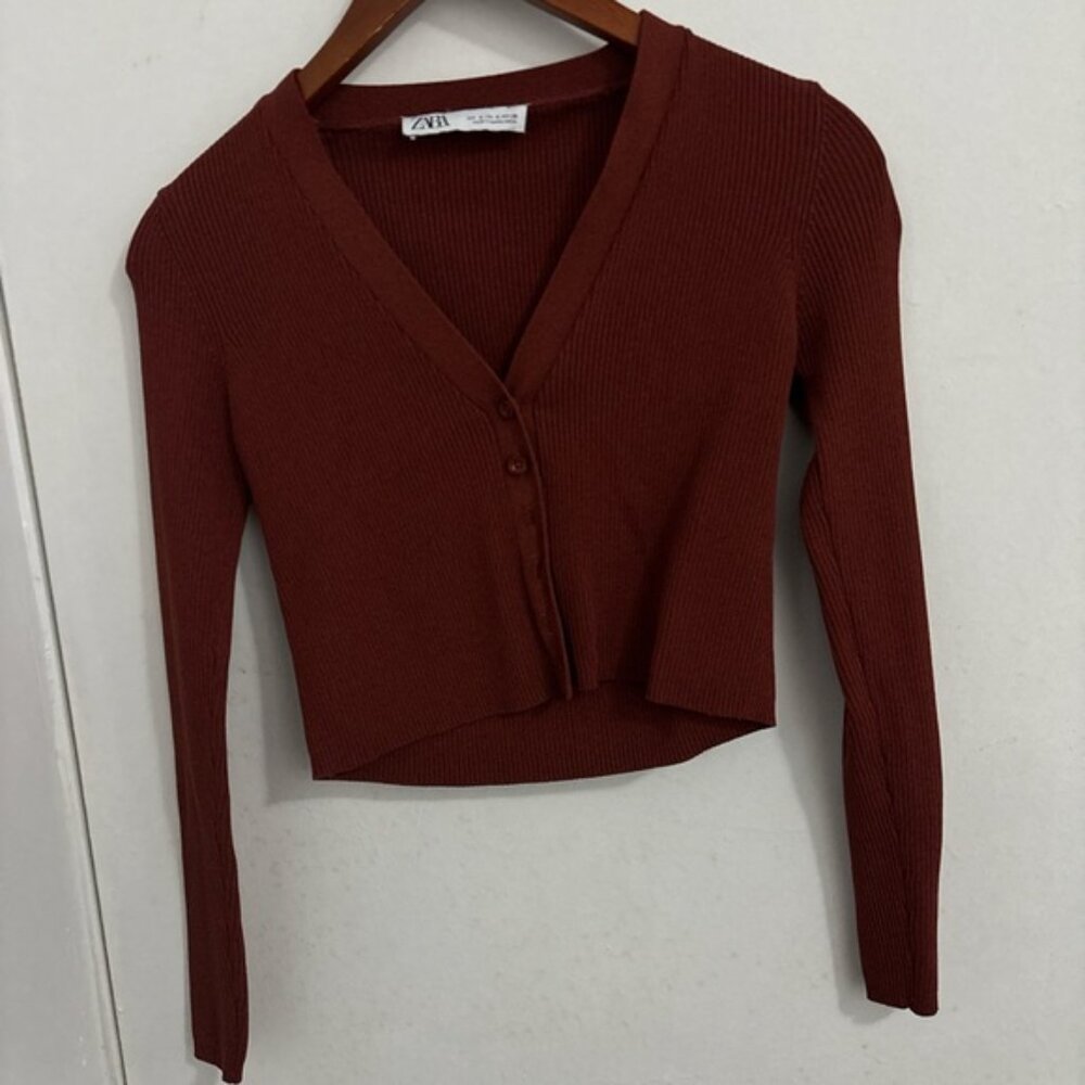 Zara Ribbed Cardigan - Picture 3 of 3